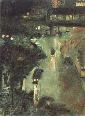Lesser Ury Nollendorf Square at Night (nn02) china oil painting image